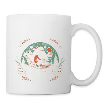 Ping Pong Noël, Smashing Through, Table - Mug blanc - blanc - Droite