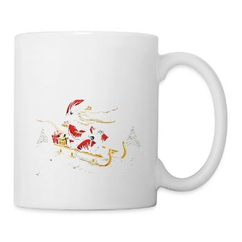 Alligator Santa, Gator Hunting Christmas - Tasse - Weiß - Rechts
