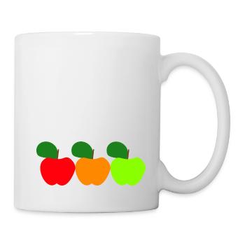 offizieller Apfelernte Pulli - Tasse - Weiß - Rechts