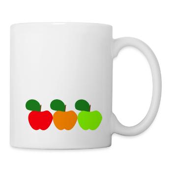 Offizieller Apfelernte Hoodie - Tasse - Weiß - Rechts