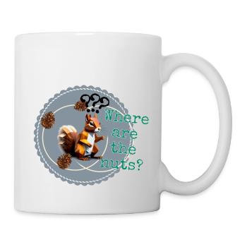 Where are the nuts? - Tasse - Weiß - Rechts