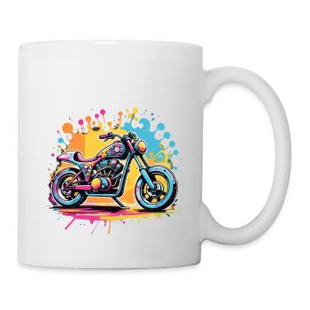 moto vintage style retro - graffiti - Mug blanc - blanc - Droite