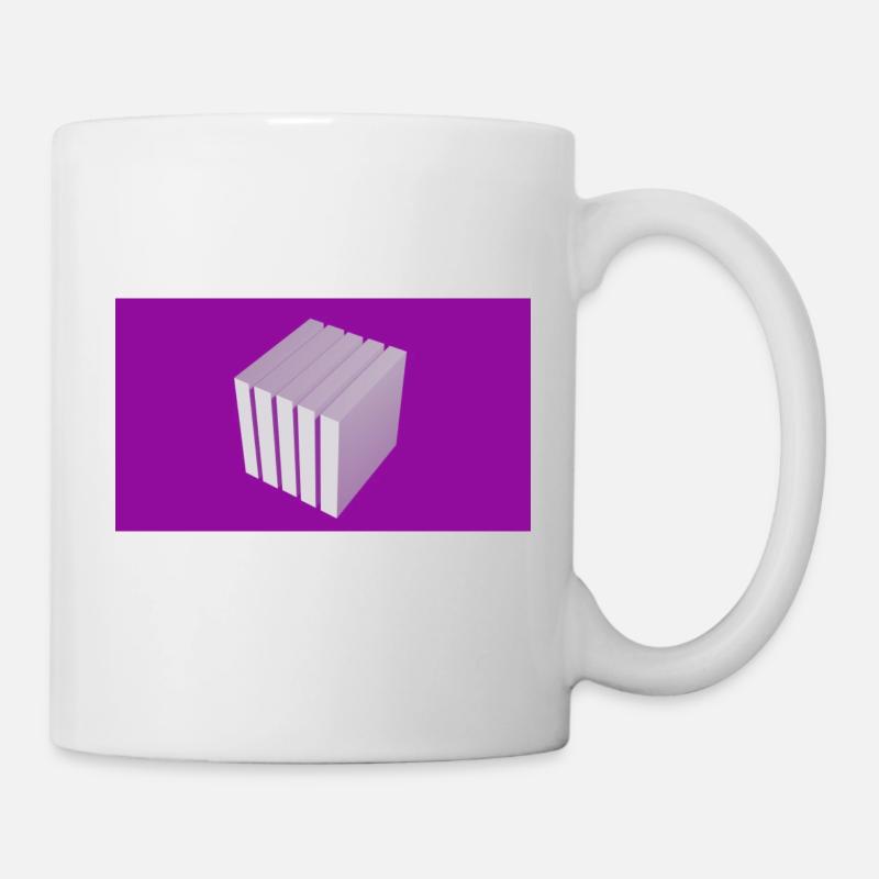 Würfel - Tasse - Weiß