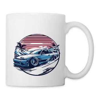Japanese style car, JDM - Mug - white - Right