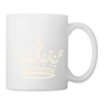 Krone der Eleganz - Tasse - Weiß - Rechts