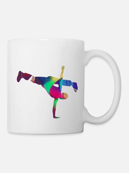 Tanzen, Tänzer, Breakdance, gymnastik - Tasse - Weiß