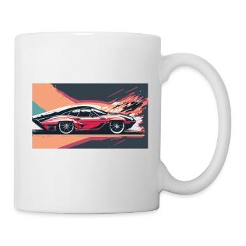 Sunset Racecar - Tasse - Weiß - Rechts