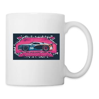 Nightlife Racecar Blue - Mug - white - Right