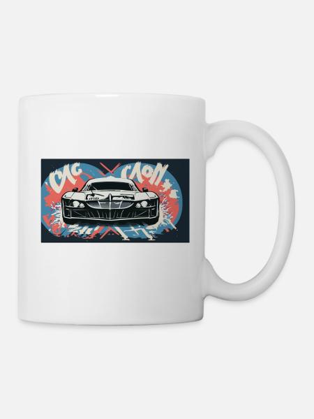 Headlights of a Racecar - Mug - white
