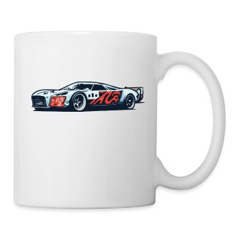 Babyblue Racecar - Tasse - Weiß - Rechts