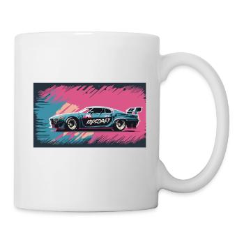 Blue-Purple Racecar - Mug - white - Right