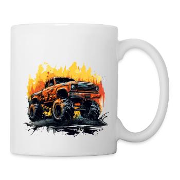 Monster Truck Car Monster Truck Motif - Mug - white - Right