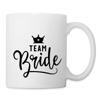 Bachelor party style: "Team Bride" in elegant black! - Mug - white - Right