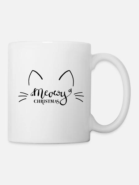 Meowy Christmas - Tasse - Weiß