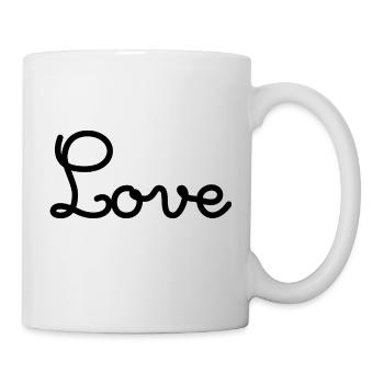 ICH LIEBE DICH. ICH HABE GERADE GEHEIRATET. Junggesellinnenabschied. VALENTINSTAG - Tasse - Weiß - Rechts