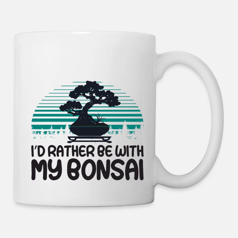 Bonsai - Tasse - Weiß