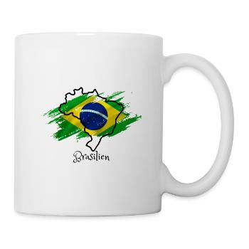 I love Brazil - Brazil map - Mug - white - Right