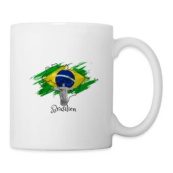 J’aime le Brésil - Statue du Christ - Mug blanc - blanc - Droite