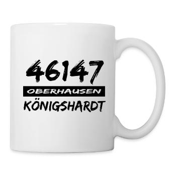 46147 Oberhausen Königshardt - Tasse - Weiß - Rechts