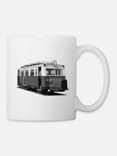 Schienenbus T41 Wismar Schweineschnäuzchen - Tasse - Weiß