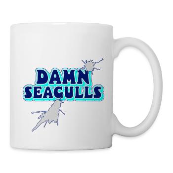 Damn Seagulls Funny Sailor Captain Saying - Mug - white - Right