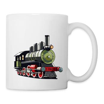 Steam locomotive - Mug - white - Right