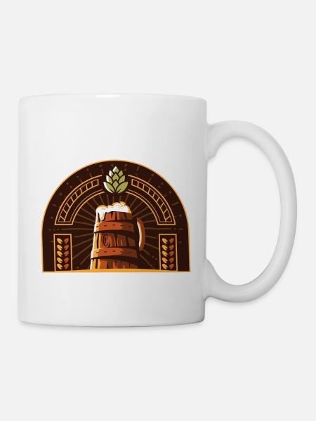 Bier Logo - Tasse - Weiß