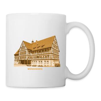 Hôtel de ville de Münsingen, Reutlingen, Bade-Wurtemberg - Mug blanc - blanc - Droite