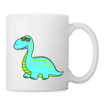 dino cool - Tasse - Weiß - Rechts