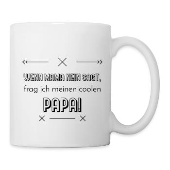 lustige sprüche cooler papa - Tasse - Weiß - Rechts