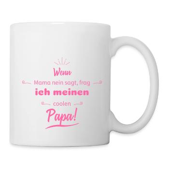 lustige sprüche cooler papa - Tasse - Weiß - Rechts