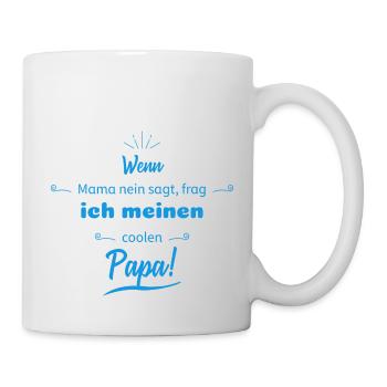 lustige sprüche cooler papa - Tasse - Weiß - Rechts