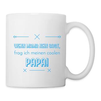 lustige Sprüche cooler papa - Tasse - Weiß - Rechts