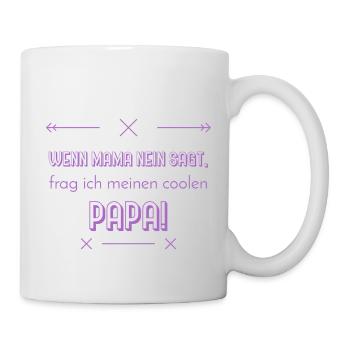 lustige sprüche cooler papa - Tasse - Weiß - Rechts