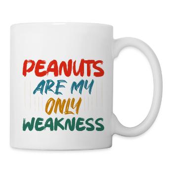 Les cacahuètes sont ma seule faiblesse Conscience des noix Allergi - Mug blanc - blanc - Droite