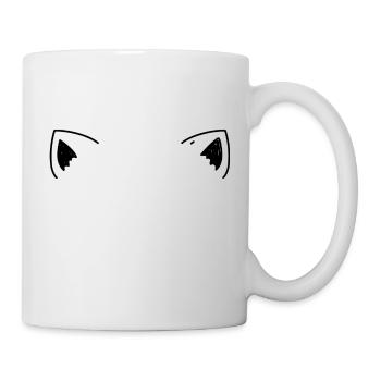 cute raised animal ears - Mug - white - Right