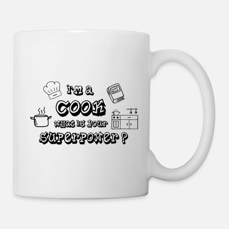 Koch - Cuisinier - Superpouvoir - Mug blanc - blanc