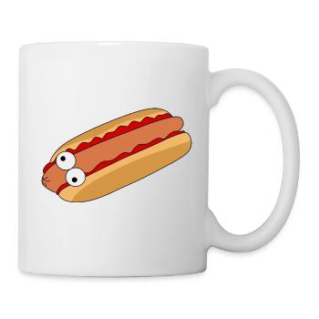 Hot-dog fou - Mug blanc - blanc - Droite