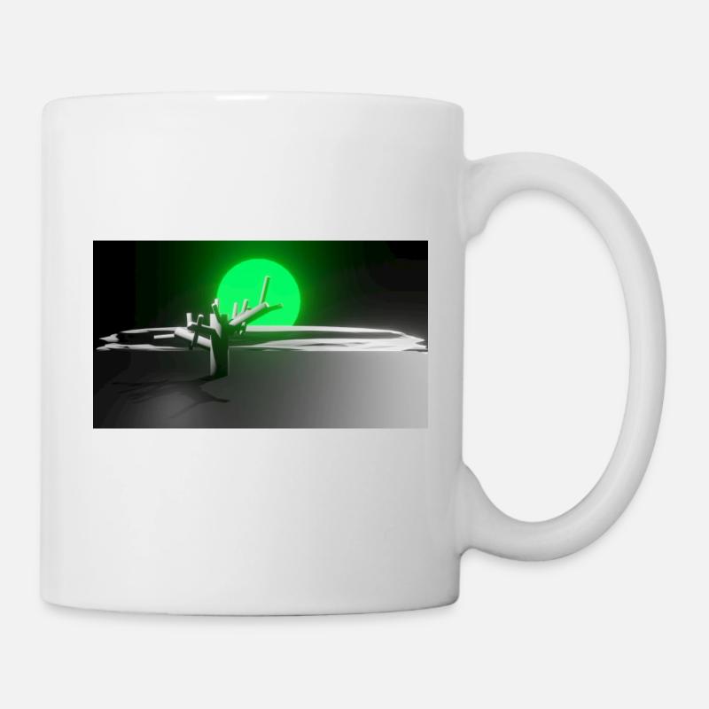 Sonne und Baum - Tasse - Weiß
