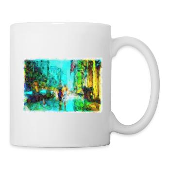 New Yorkers In Rain - Mug - white - Right