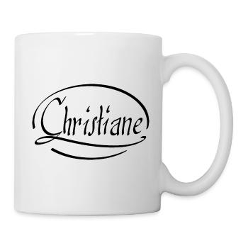 Christiane - Mug blanc - blanc - Droite