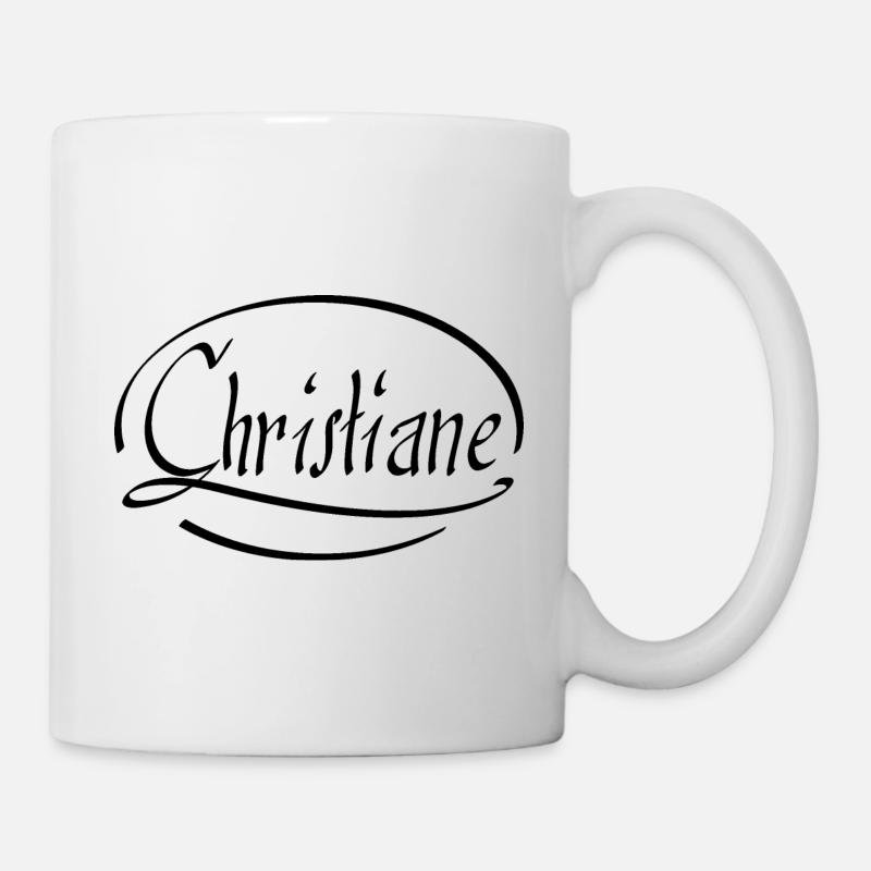 Christiane - Mug blanc - blanc