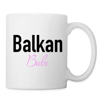 Balkan Babe Shirt, Geschenkidee vom Balkan - Tasse - Weiß - Rechts