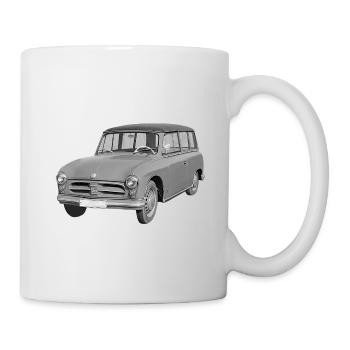 Pkw P70 Kombi Zwickau DDR Oldtimer - Tasse - Weiß - Rechts