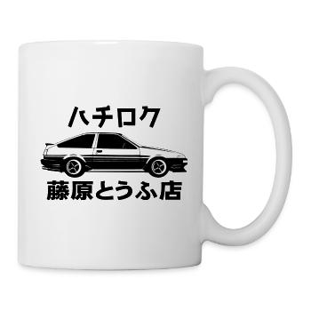 Auto Trueno ae86 Vintage - Tasse - Weiß - Rechts