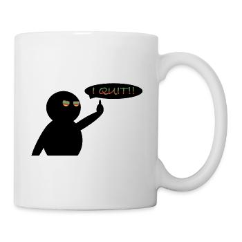 I Quit Nr. III - Tasse - Weiß - Rechts