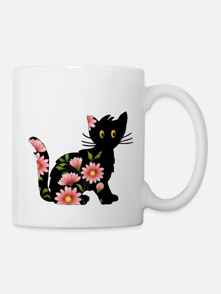 Chat - Mug blanc - blanc
