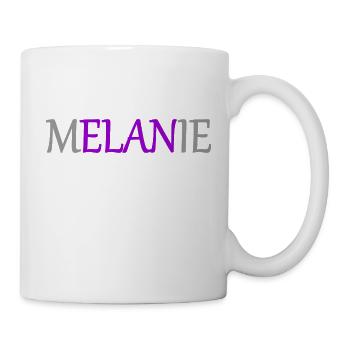Melanie - Elan - Namenstag Vers.2 - Tasse - Weiß - Rechts