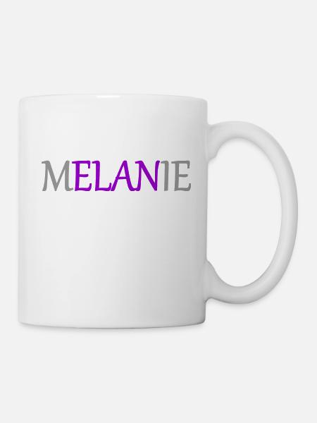 Melanie - Elan - Namenstag Vers.2 - Tasse - Weiß