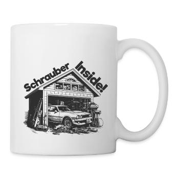 Mechanic, Car Workshop, Garage, Hobbyist, Auto Car - Mug - white - Right